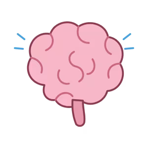 Ilustración de cerebro: estrés, migraña y salud neurológica