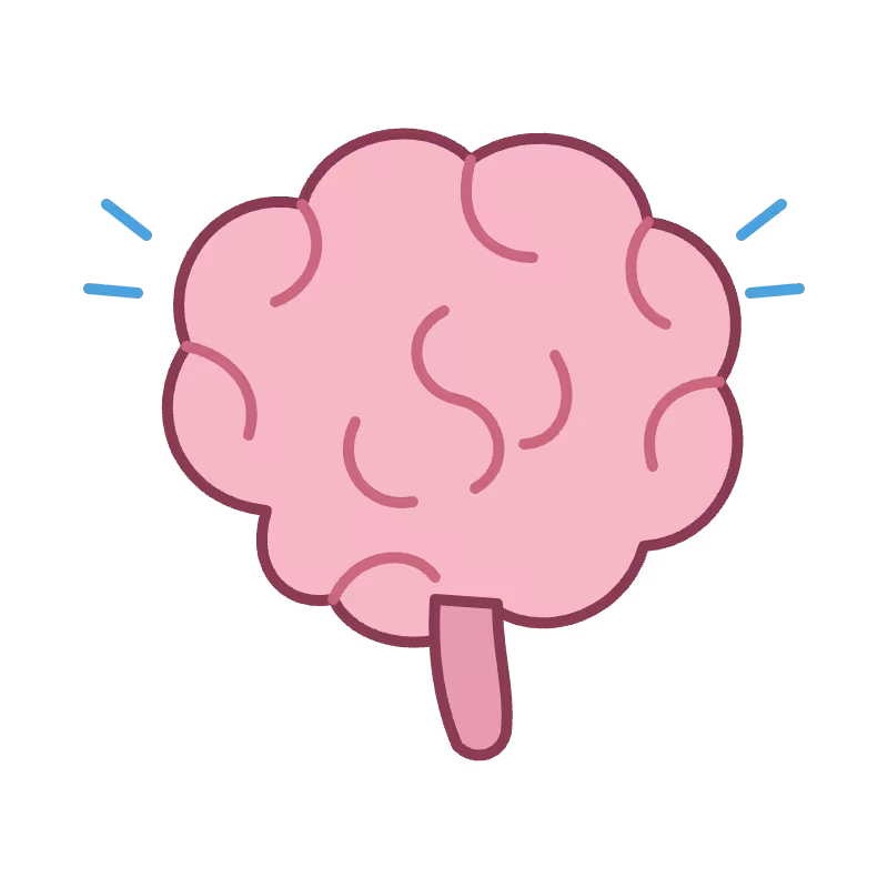 Ilustración de cerebro: estrés, migraña y salud neurológica